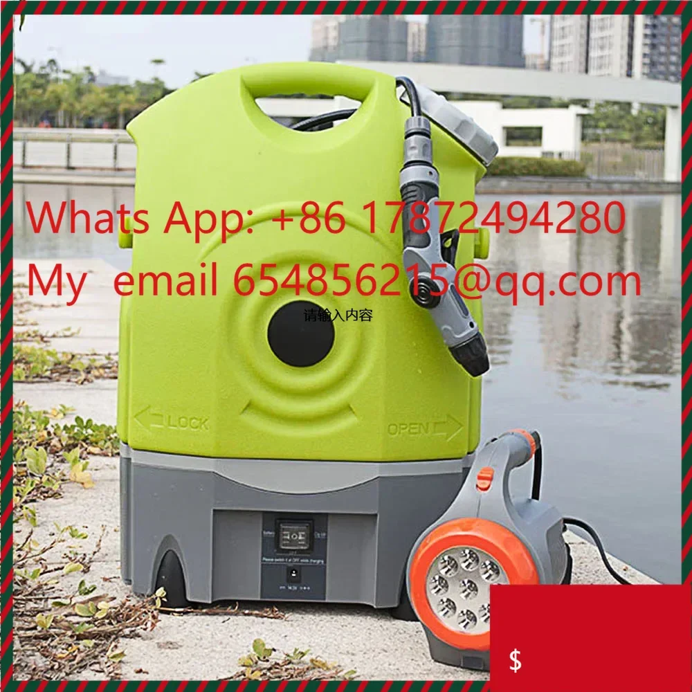 Lengthened High Powered Water Sprayer, Portable Air Conditioner Washing Machine Clean Coil System With 12V Cigar Jack