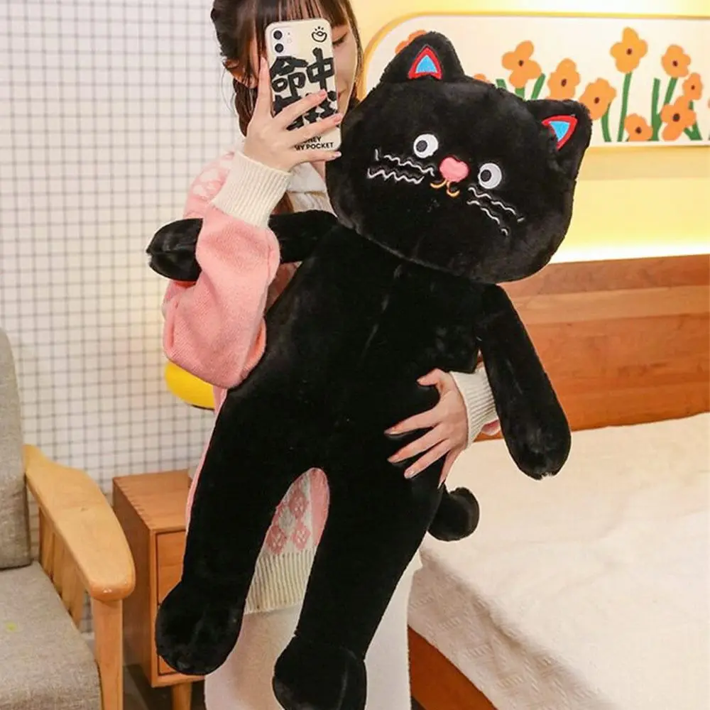 Modna pluszowa lalka kot 40 cm, pluszowy kot w kropki, wypchana poduszka, urocza super miękka pluszowa zabawka zwierzęca, prezent do spania