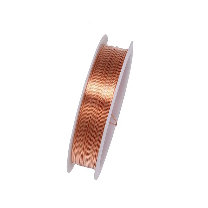 0.2/0.3/0.4/0.5/0.6/0.7/0.8/1mm Copper Hard Wire Twist Thread Shape Copper Wire Winding Bracelet Earring Accessories Material