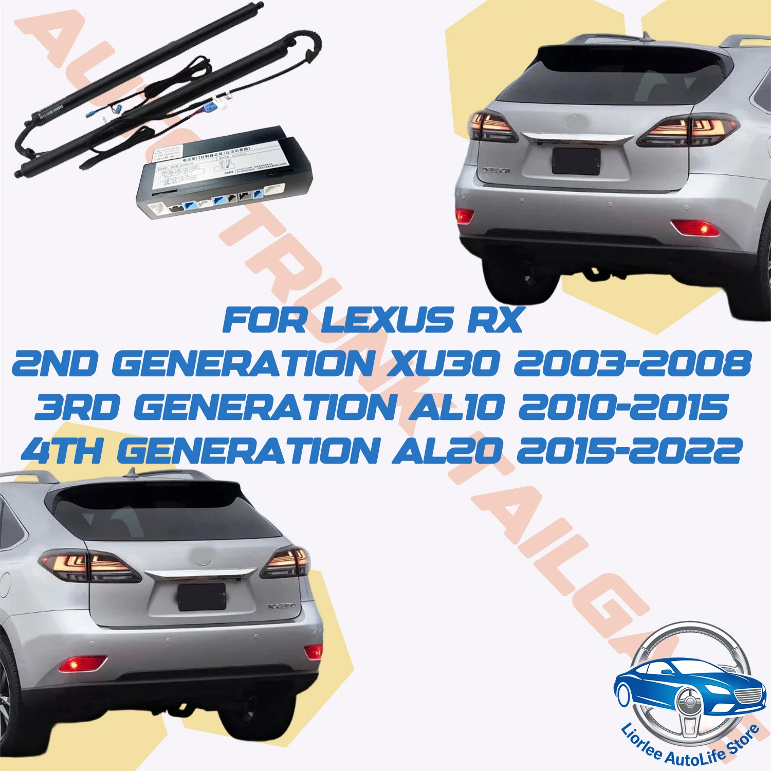 For Lexus RX XU30/AL10/AL20 Car Power Trunk Lift Electric Hatch Tailgate Strut Auto Rear Door Actuator