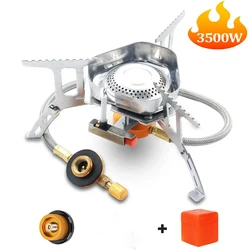 Camping Tourist Burner Big Power Gas Stove Cookware Portable Furnace Picnic Barbecue Tourism Supplies Outdoor recreation