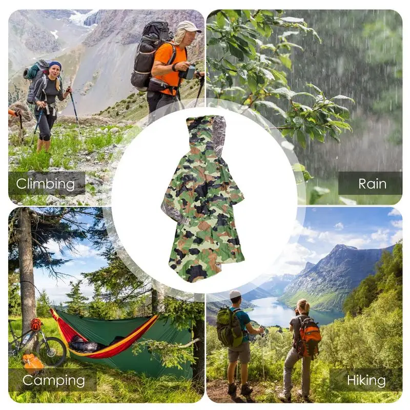 Emergency Water Proof Raincoat Aluminum Film Disposable Poncho Cold Insulation Rainwear Blankets Survival Tool Camping Equipment