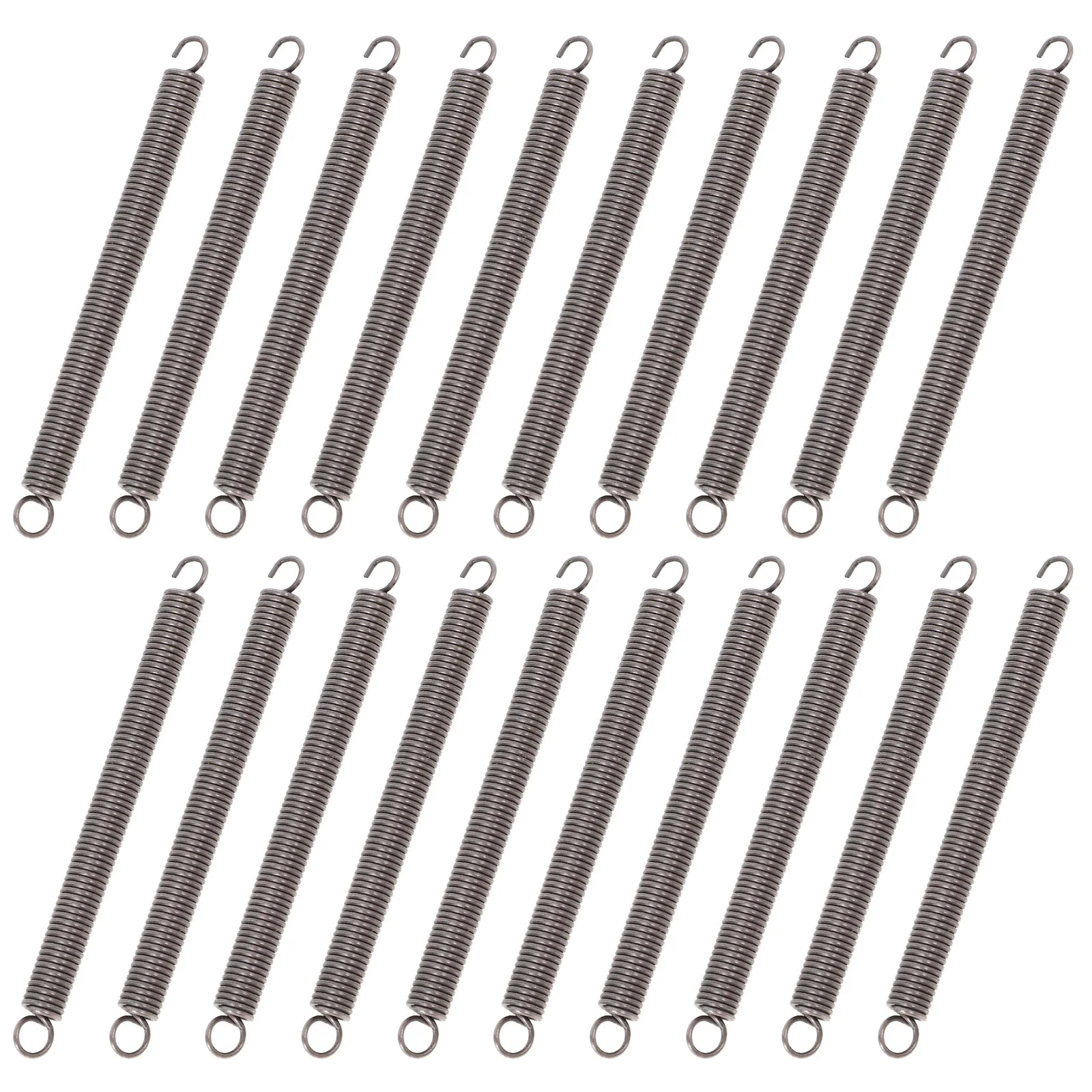 

20Pcs Extension Springs Stainless Steel Small Hook End Durable Strong Tension Spring for Home Repair Gate Latch Replacement