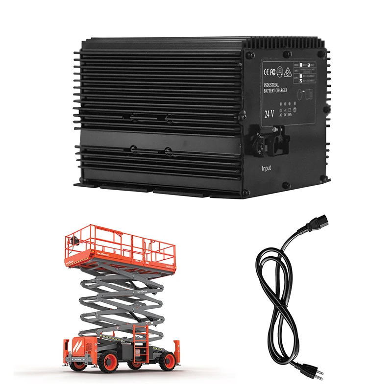 

24V 25A Battery Charge for Genie/Skyjack/JLG Scissor Lift HB600-24B 105739 161827 96211, IP 67 Waterproof Lead Acid Charger