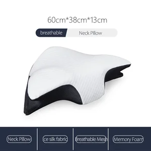 Almofada de Espuma de Memória Cervical para Estômago Lateral e Dorminhocos Traseiros, Gel Cooling, Infundido Almofada Ortopédica para Dor no Pescoço Relaxante 10 principais vendas travesseiro viscoelástico gel - №9