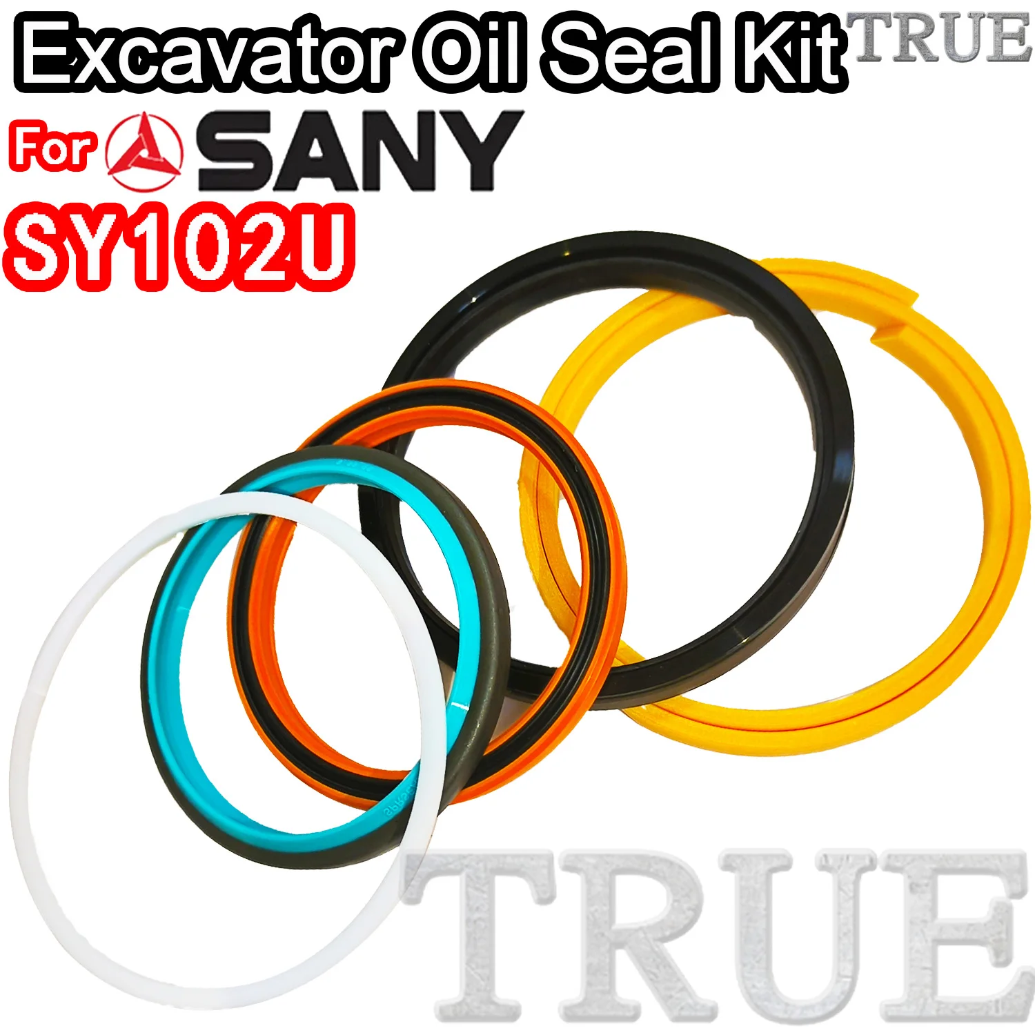 

For SY102U Sany Oil Seal Excavator Repair Kit Set Pack Heavy Master Excavating Machinery Maintenance Floating Rebuild Parts Dust