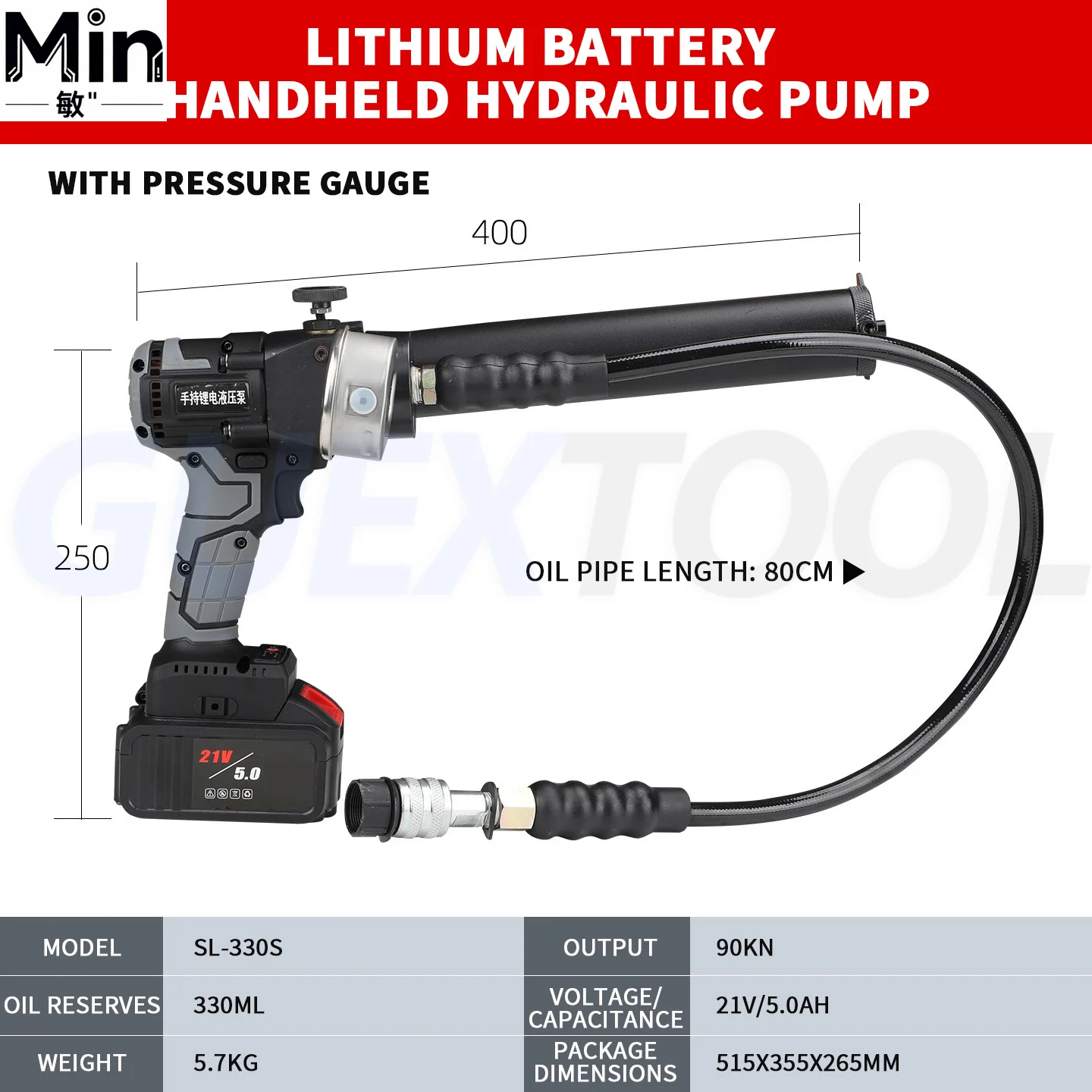 Plug-in/Handheld Hydraulic Pump 700Bar High Pressure Unit for Oil Hydraulic Systems