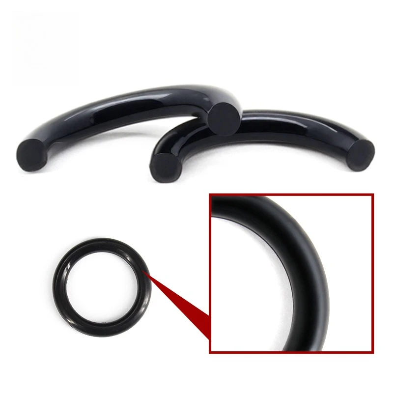 Fkm cs2.5/3/5.7mm de espessura OD6-100mm borracha fluorada preta o-ring selos o-ring arruela produto vedação junta de borracha o anéis