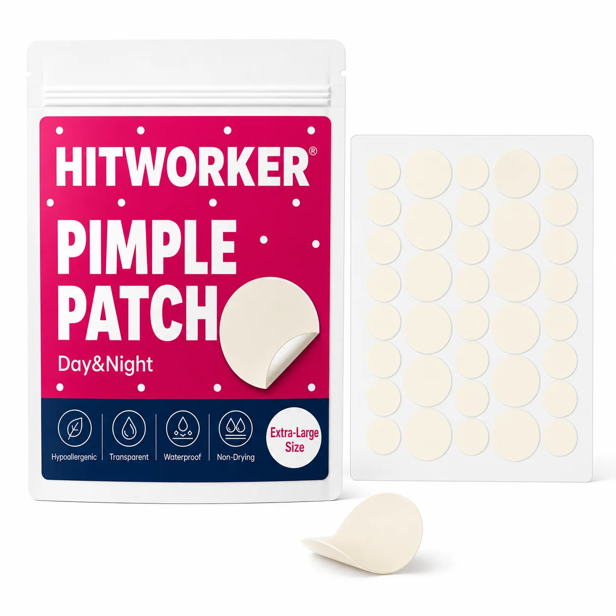 360 Patchs Hydrocolloïdes Transparents pour Boutons, Patchs de Beauté pour Usage Jour et Nuit, Couvre-Boutons Facilement Décollables