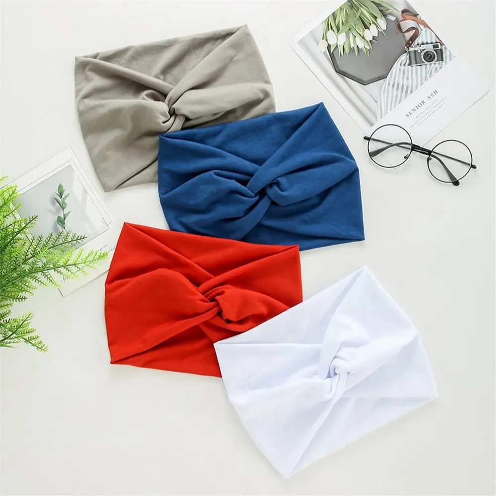 Hair Accessories Twisted Extra Large Yoga Hair Bands Turban Workout Headband Wide Headbands Head Wraps for Women
