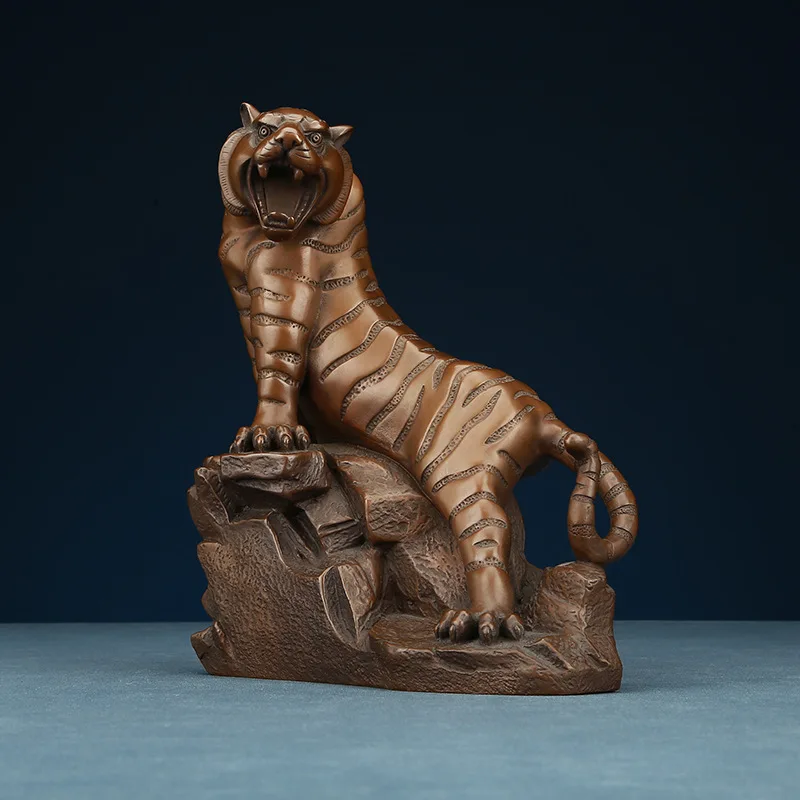 Copper Mountain Tiger Ornament  Yin Tiger Copper Tiger Ornament Crafts