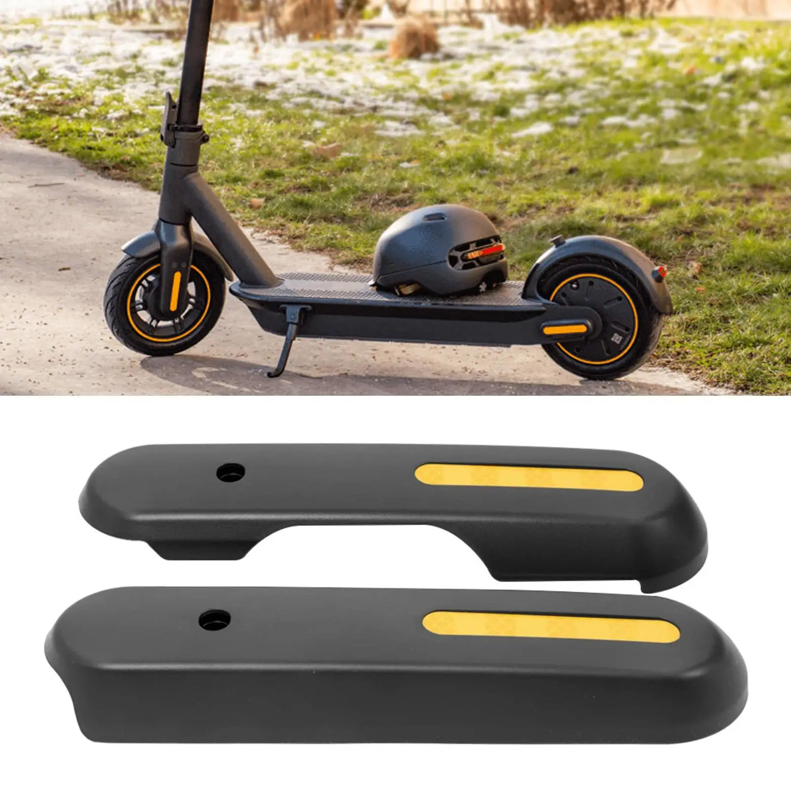 

Wheel Cover Reflective Stick Rear Decorative Cover Replacement Set for Scooter Accessories Spare Parts Rear Side Reflective Tire