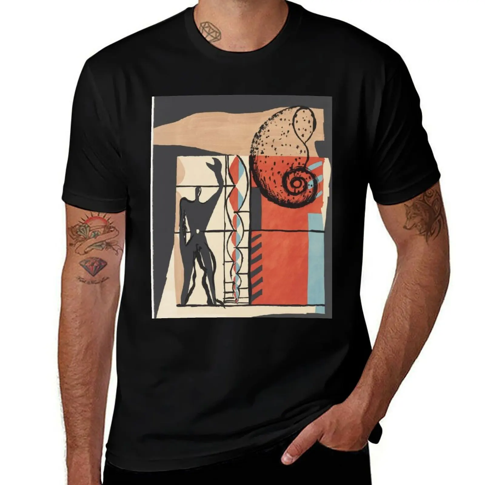 Plate (page 55) (Le Corbusier, 1955) T-Shirt Sports Casual Breathable Tee Shirt T-Shirt
