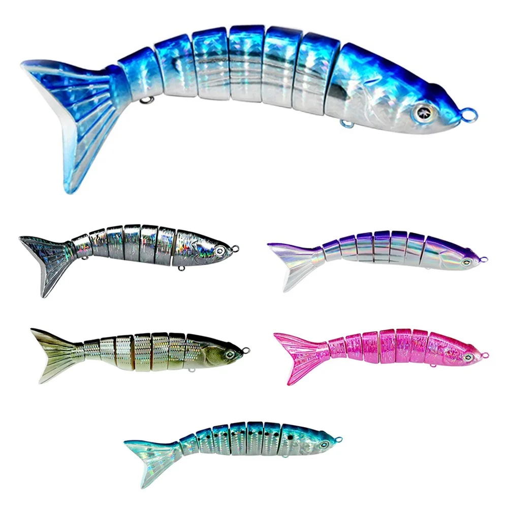  25cm 168g 2 Section Multi Jointed Sinking Hard Bait Artificial Plastic Fishing Tackle Lifelike Swimbait Pike Wobbler Crankbait