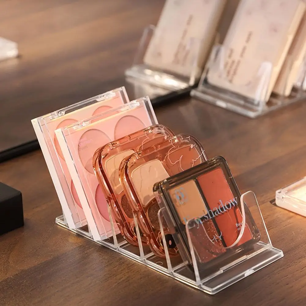 Duurzame, zeer heldere cosmetische standaard Acryl multifunctionele blozenpoeder opbergbak Cosmetica gereedschap standaard