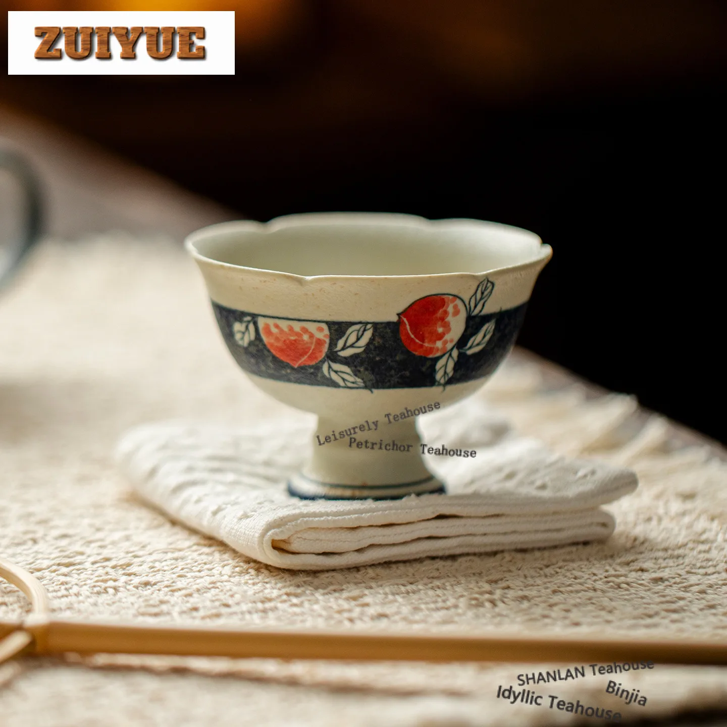 

85 мл ручная роспись персиковая чашка антикварная чайная чаша кружка чайная дегустация чашка для медитации Jianzhan Master чашки бытовые для чайного ремесла