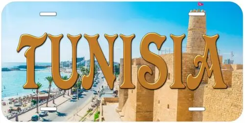 Tunisia Aluminum Novelty Car License Plate Aluminum