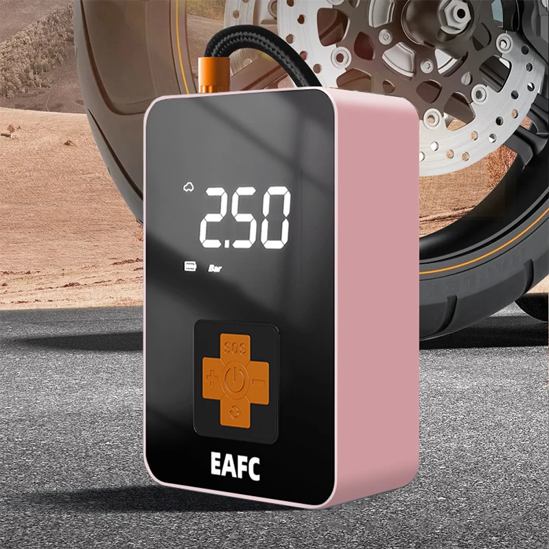 New Portable Inflator Compressor Pump With LED Lamp For Car Motorcycle Bicycle Tyre Balls Wireless Electric Car Air Tire Pump