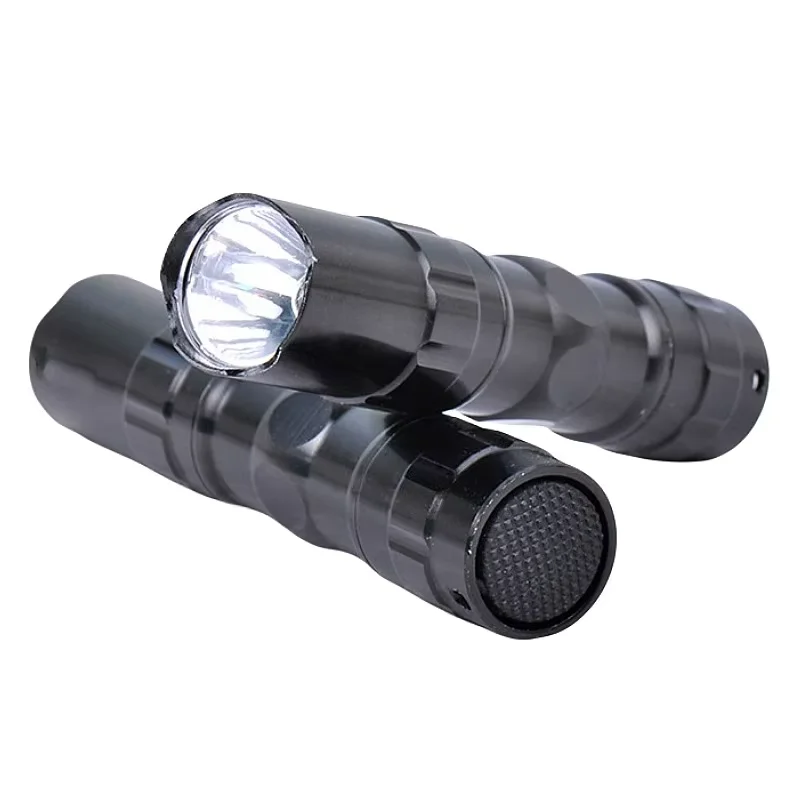 ミニ LED 懐中電灯アルミニウム小型電気トーチハイパワーライトポータブル防水夜釣り用