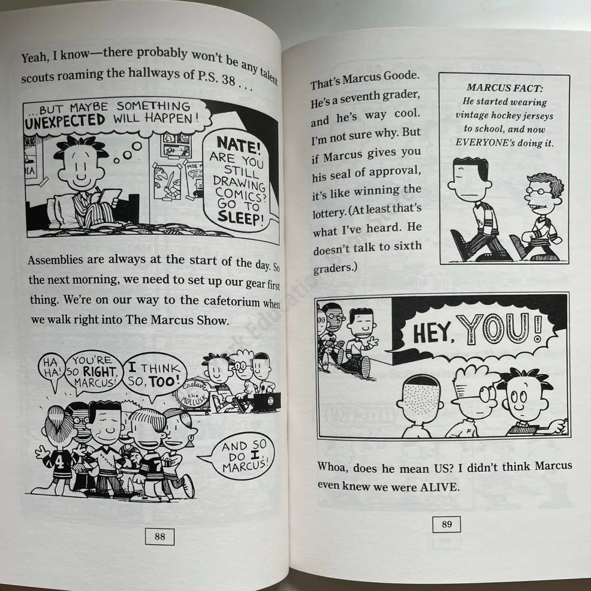 8 Boeken/Set Grote Nate Avonturen Van Grote Nate Kinderen Humoristische Strips Campus Lezen Engelse Boeken Voor Kinderen