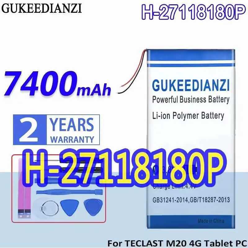 

Хорошая низкотемпературная батарея для Teclast M20 4G Tablet PC 7400 мАч, высокоэффективный аккумулятор для ноутбука H-27118180P