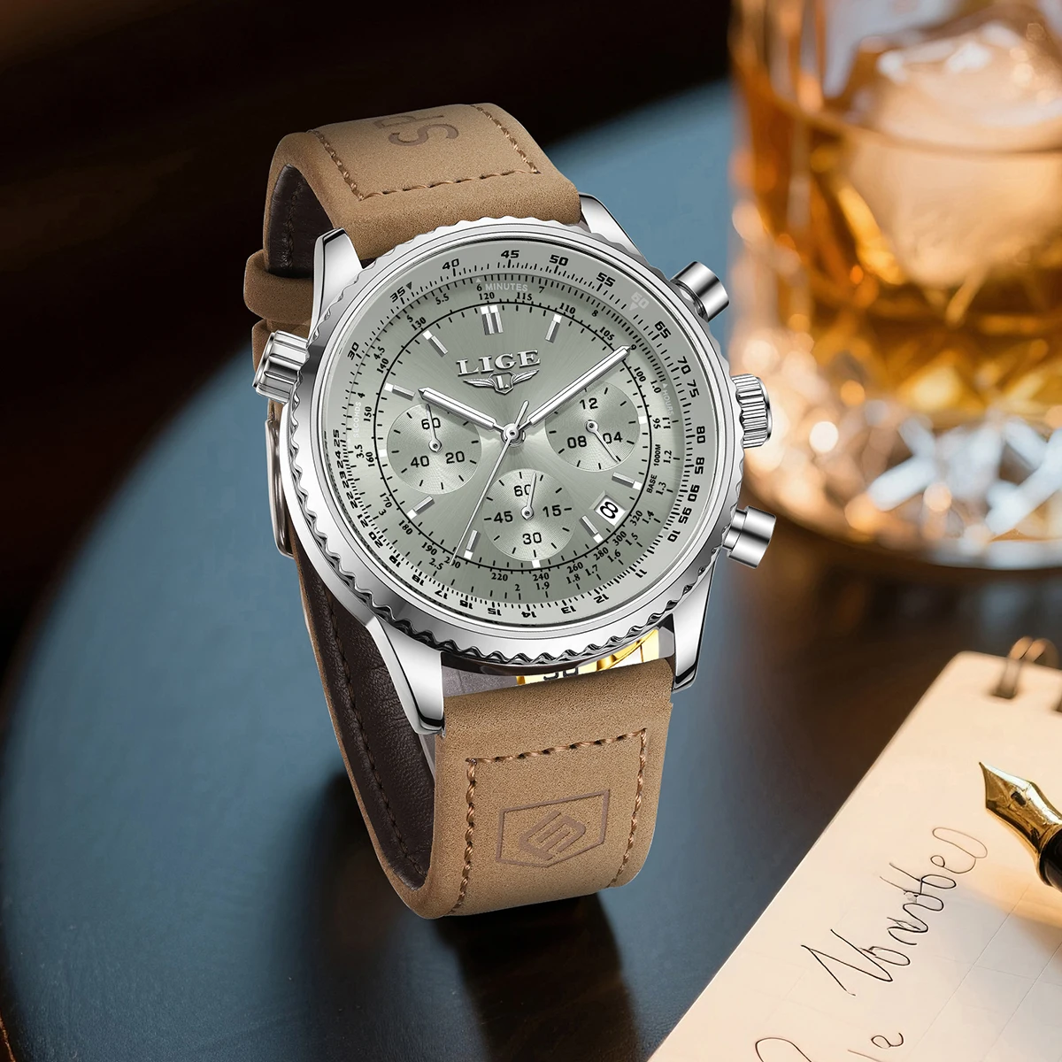 LIGE Teenagers Sport Wristwatch Waterproof Luminous Date Chronograph Man Watch Stainless Steel Luxury Fashion Quartz Men Watches