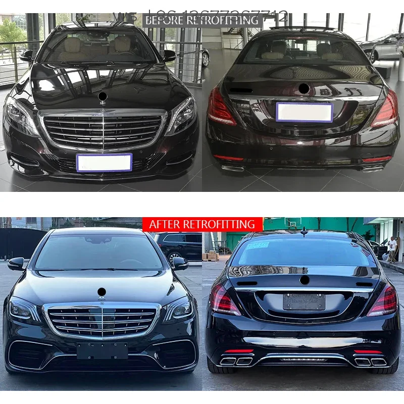 

Factory hot salesW222 1994-2016 New Front and Rear Bumper Body Kit with Fog Light Cut-Outs for S-Class (Bolt-On)