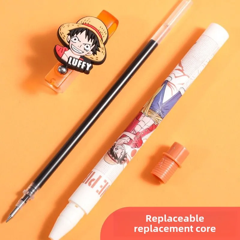 Bandai One Piece Blind Box Neutralstift Cartoon Japanisch Cool Neptune Ruffy Student Limited Schwarz 0,5 Stylist Großhandel