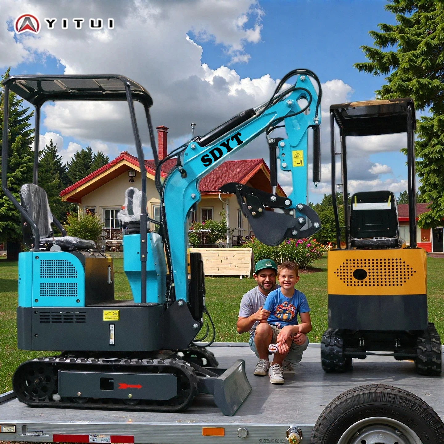 Miniescavadeira transfronteiriça personalizada de 1,5 toneladas de alta eficiência - CE Epa direto da fábrica para isolamento de cabine no inverno