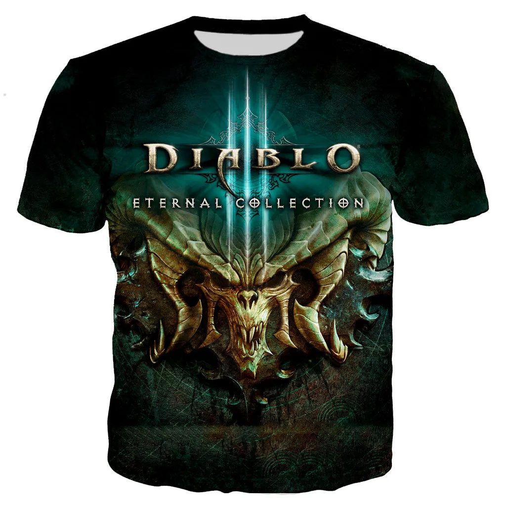 

Diablo 3 Reaper Of Soul Printed 3D T-shirt Men Women 2023 New Fashion Casual Summer T Shirts Unisex Streetwear Oversized Tops