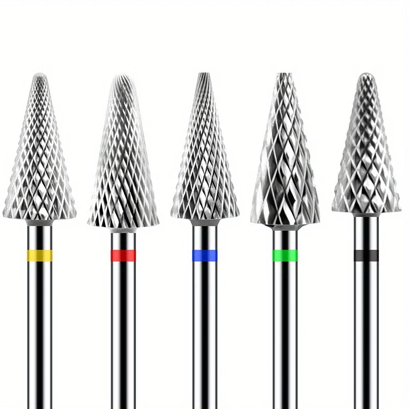1PCS Professionele Kegelvorm Nail Boor Carbide 3/32 Frees Voor Manicure Rotary Burr Elektrische Boor Accessoires tool