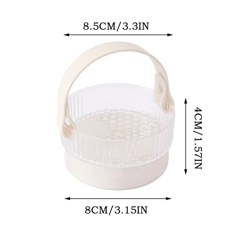 متعددة فرشاة للمكياج تنظيف السلطانية الجمال البيض تنظيف أداة تخزين مجموعة لفرشاة مسحوق نفخة التنظيف الجاف تجفيف #6