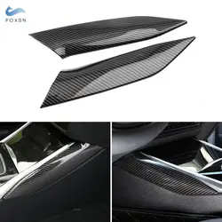 For BMW 3 Series G20 G28 2020 Car Interior Center Console Gear Shift Panel Cover Side Strip Carbon Fiber Texture Trim Decorative