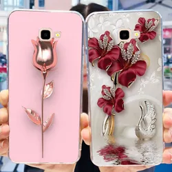 For Samsung Galaxy J4 Core Case Samsung J4 Plus 2018 Elegant Printing Soft Silicone TPU Slim Cover For Samsung J4 J4Plus J4Core