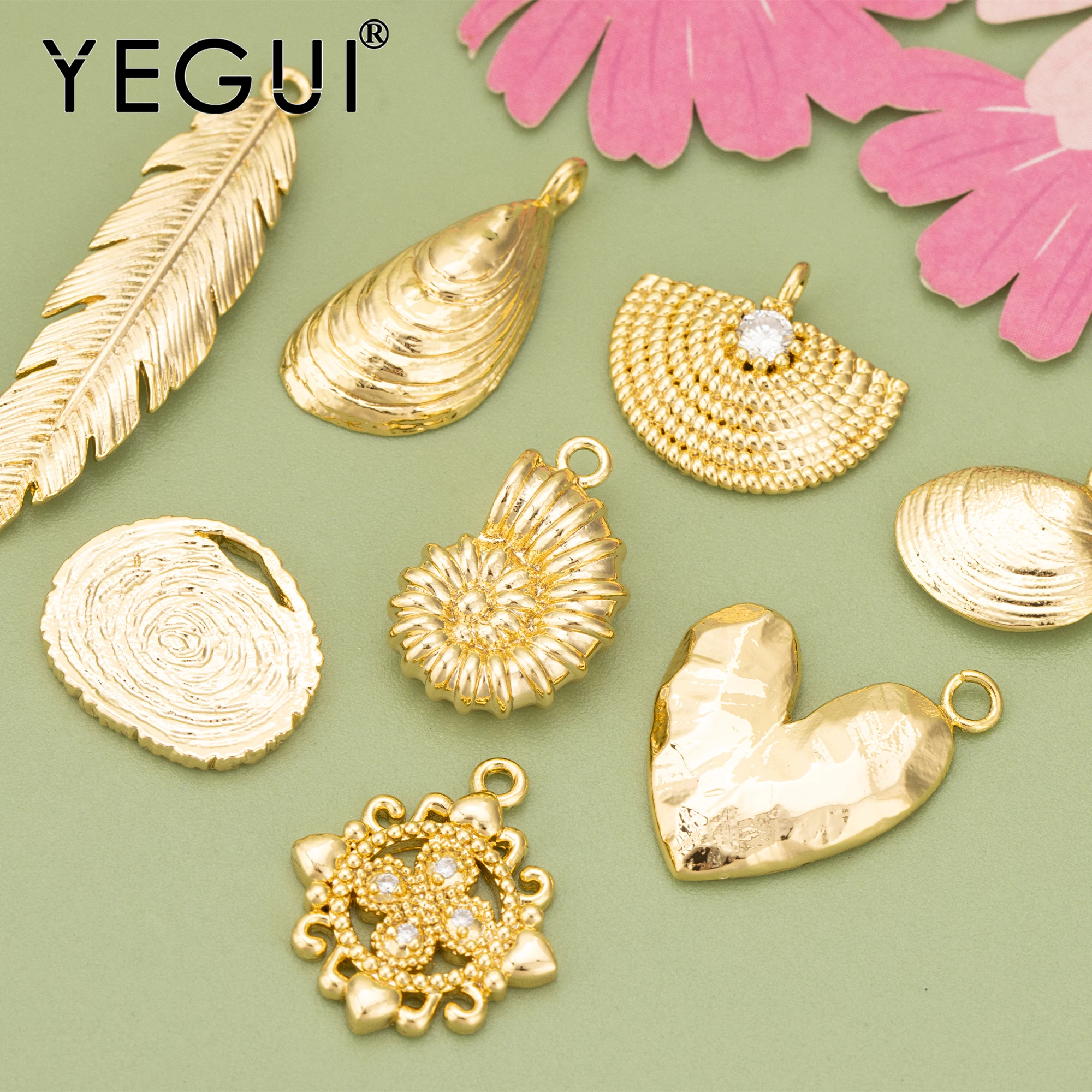 

YEGUI MF68,jewelry accessories,18k gold rhodium plated,copper,nickel free,charms,diy pendants,jewelry making,6pcs/lot