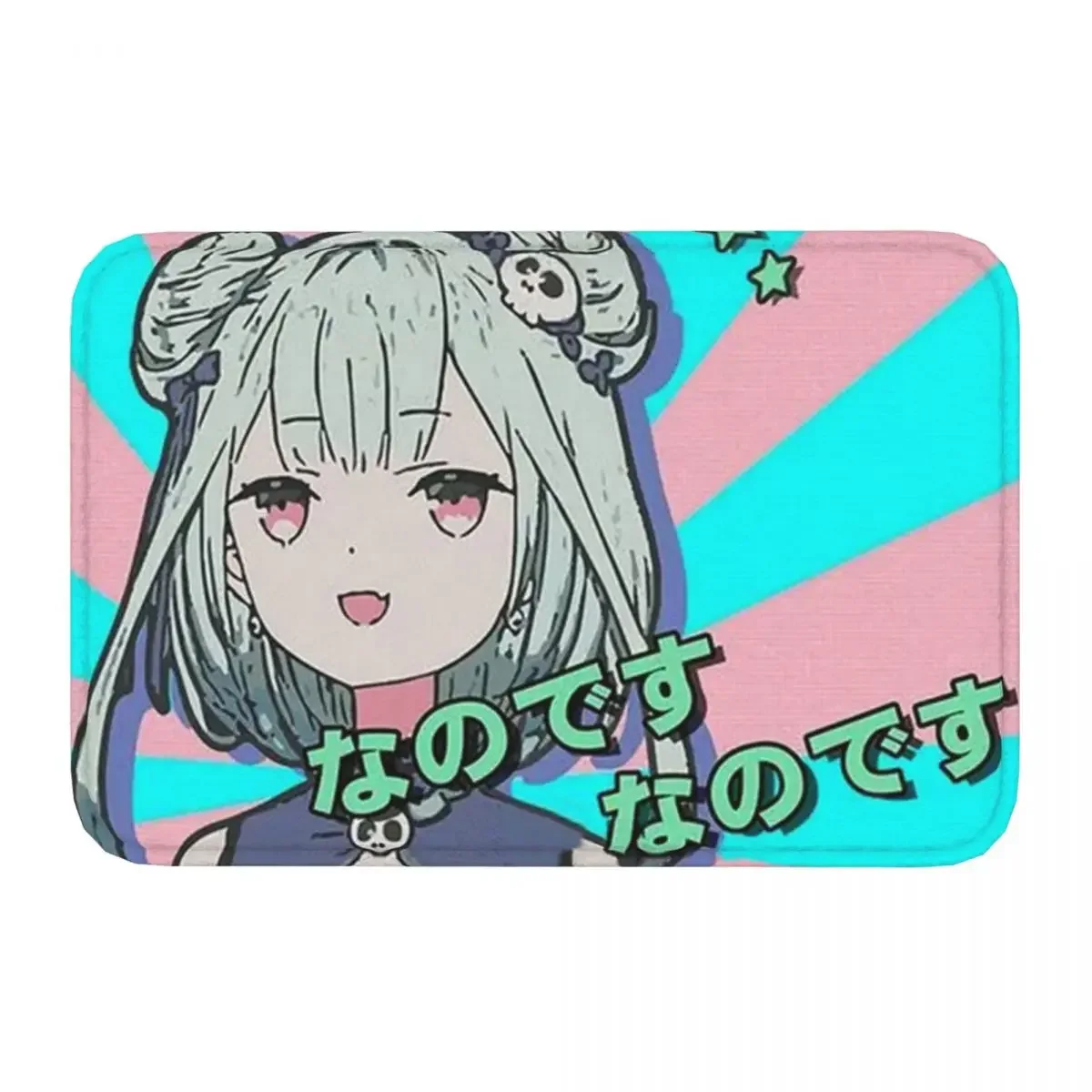 Hololive Production Fictitious Virtual Youtuber Vtuber Non-slip Doormat Uruha Rushia Nanodesu Carpet Bath Mat Prayer Flannel