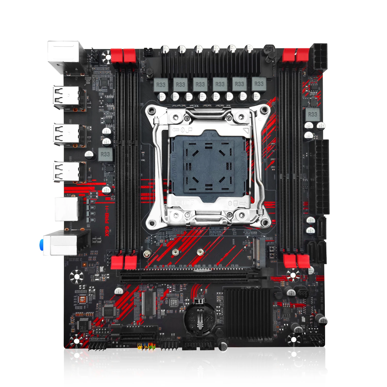 MACHINIST PR8-H X99 Motherboard X99 Combo LGA 2011-3 Xeon CPU E5 2676 V3 Kit Processor DDR3 RAM 1*16GB 1333MHz Memory NVME M.2