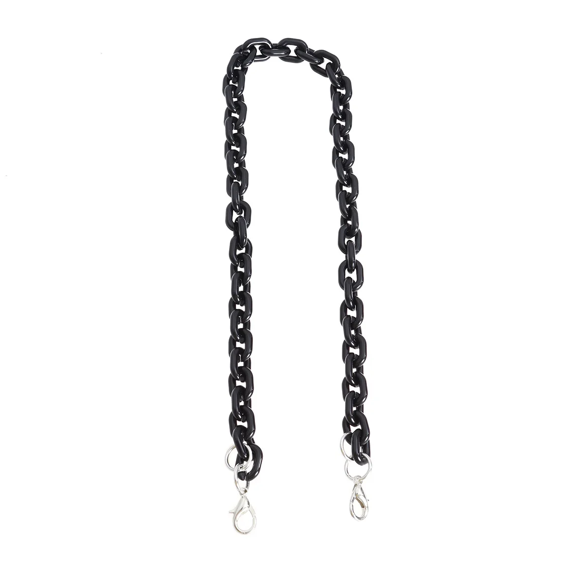 

1Pcs Resin Bag Chain Black 120cm Durable Shoulder Satchel Messenger Bag Strap Replacement Practical Accessories for Cellphone