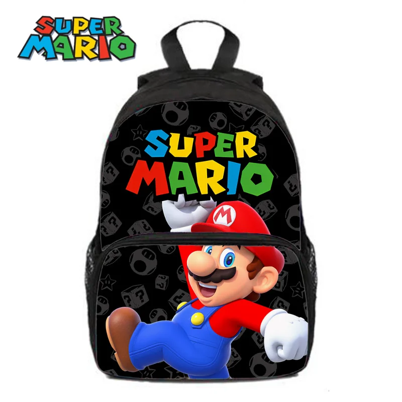 2024 New Super Marios Bros School Bag Anime Figure Luigi Backpack Children Elementary Kindergarten Marios Backpack Kids Gift