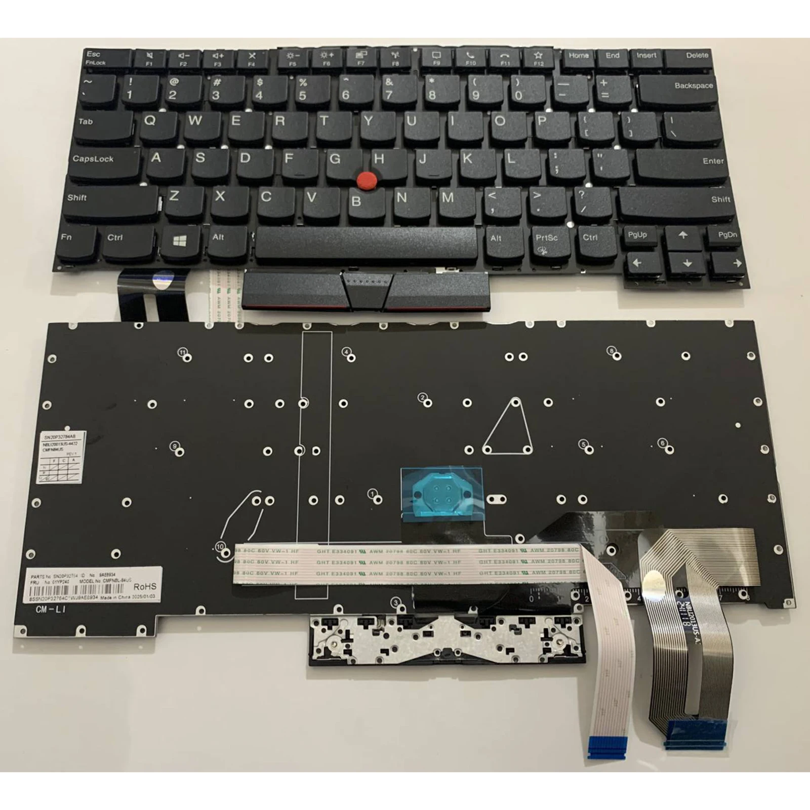 FR SP US Layout for Lenovo Thinkpad T14s T14s Gen1 T14s Gen 2 X1 Extreme 3rd Gen Laptop Keyboard