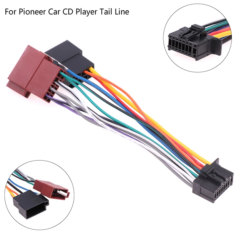 

Car CD Tail Line Stereo Radio Player ISO Wiring Harness Connector Audio Cable For Pioneer Car CD Player Tail Line