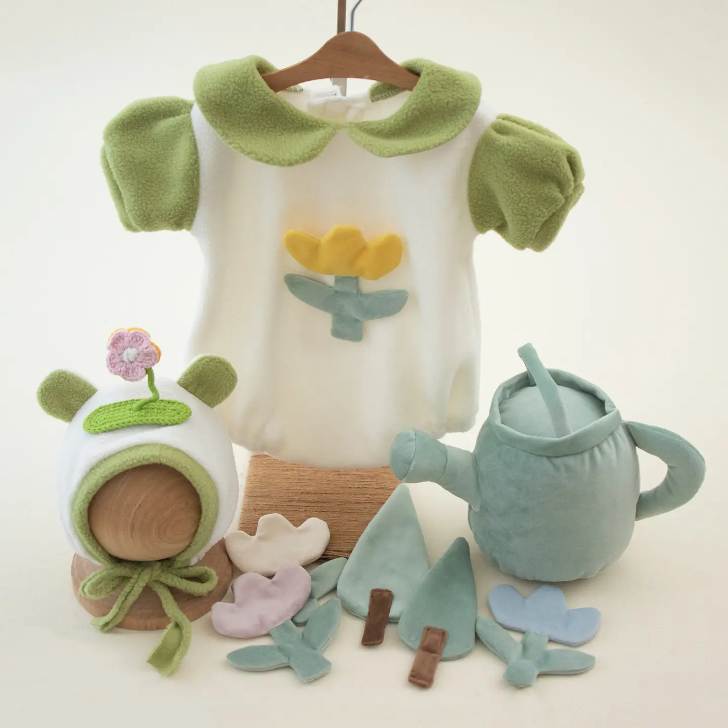 ❤️Newborn Photography Clothing Hat+Jumpsuits 2Pcs/Set Studio Baby Photo Props Accessories Costume Outfits Fotografia