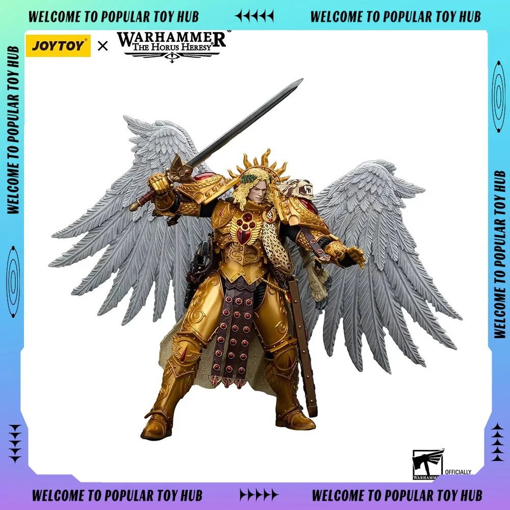 JOYTOY 1/18 Warhammer Action Figure Blood Angels Sanguinius Primarch of The IXth Legion Figures The Horus Heresy Custom Toy Gift