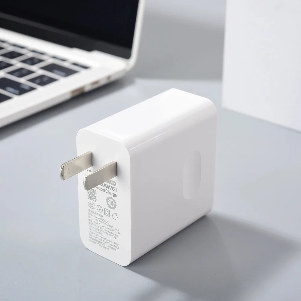 Huawei Mate 60Pro pengisi daya Universal (maks 100W) USB A/C PD pengisi daya Super cepat cocok untuk ponsel dan Laptop Pura 70 Pro/Ultra P60