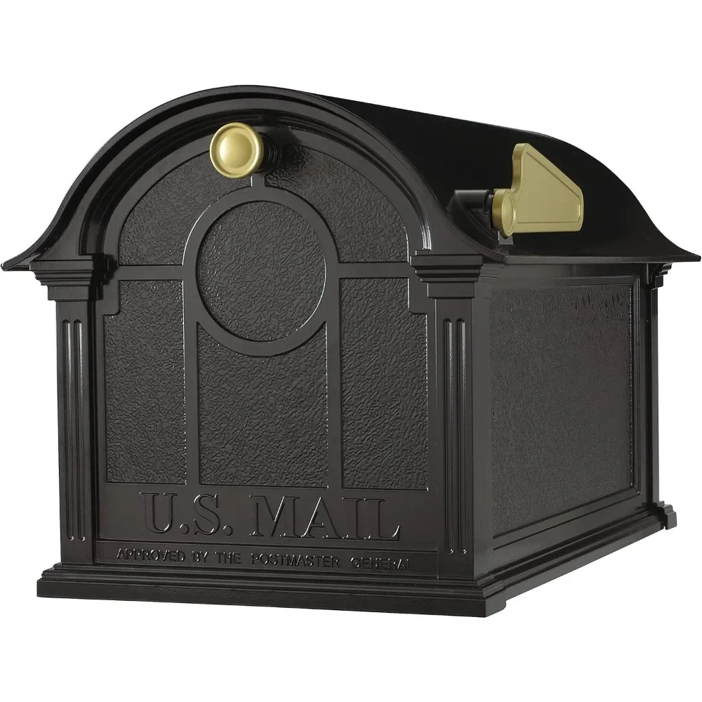 

Mailbox Mail Box Outdoor Black Mailbox Post Outside House Garden Supplies Home