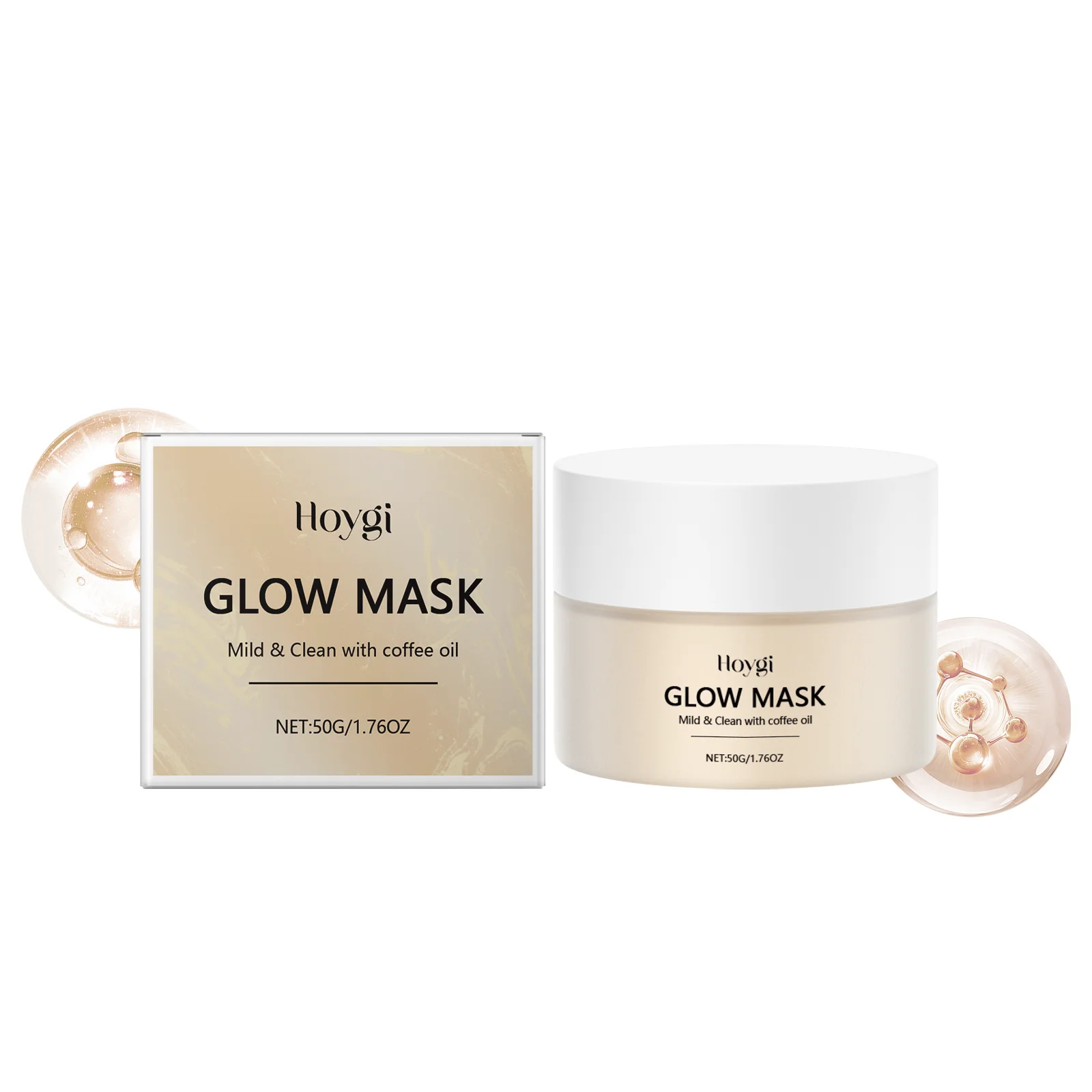 

Brightening Facial Treatment with Coffee Oil - Vegan, Cruelty-Free Exfoliating Mask for Dull Ski