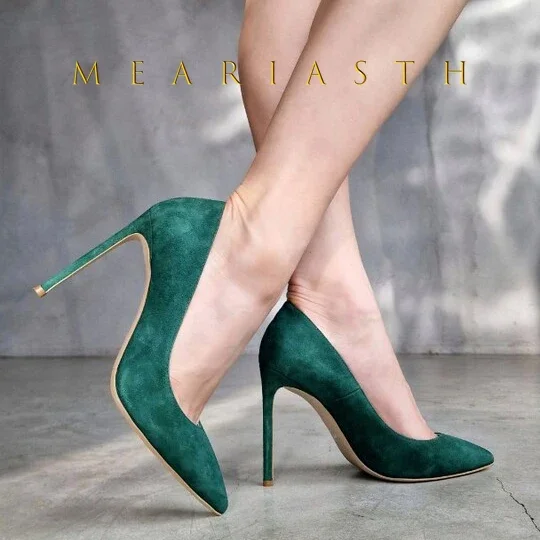 

Замшевые женские однотонные фиолетовые туфли из флока с острым носком на высоком каблуке 8/10/12 см, элегантные женские великолепные туфли-лодочки на шпильке, вечерние модельные туфли