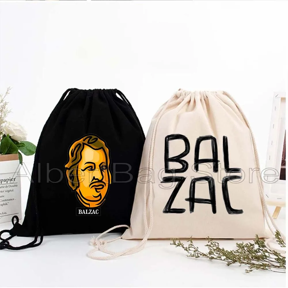 

The More One Judges The Less One Loves BALZAC Portrait Novel Literature Book Gifts Drawstring Bag Backpack Gym Sacks Sport Pack