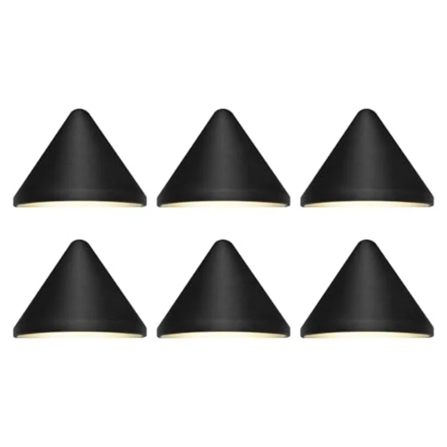 

Low Voltage Deck Post Lights 12V Outdoor Triangular Fence Lighting Fixture Landscape Accent Light Die-cast Aluminum Poder Coate