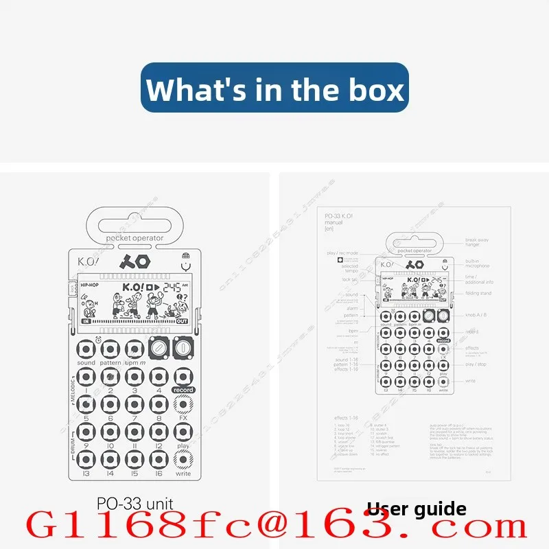 Suitable for Teenage Engineering Pocket Synthesizer Sampler PO-33